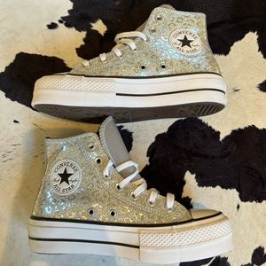 WOMEN'S CONVERSE AUTHENTIC GLAM PLATFORM CHUCK TAYLOR ALL STAR HIGH TOP SHOES